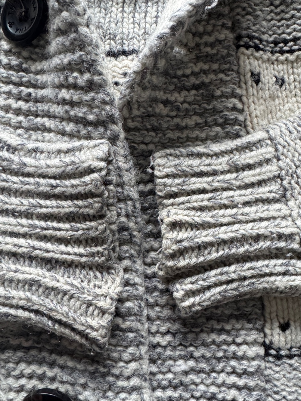 TNA 100% Lambswool Button Up Sweater XS - Picture 5 of 10